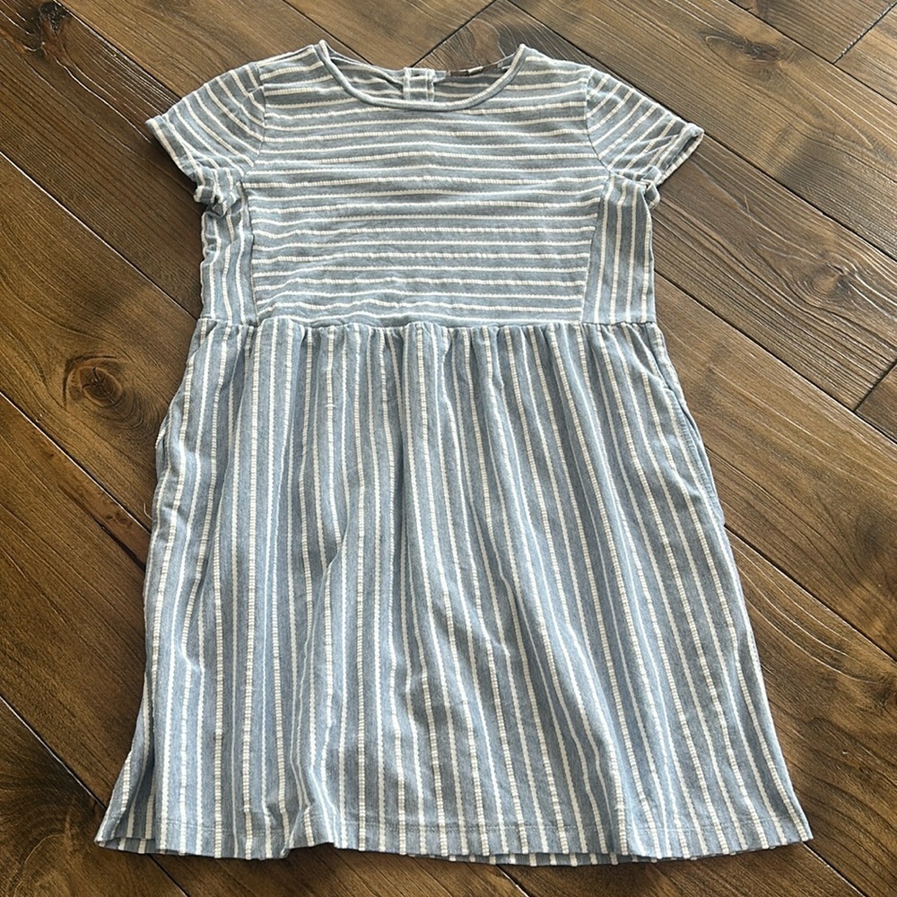 LOFT Babydoll Striped Dress | Size Small